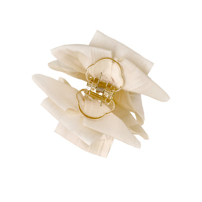 ヘアクリップ リボン ダブル バンスクリップ