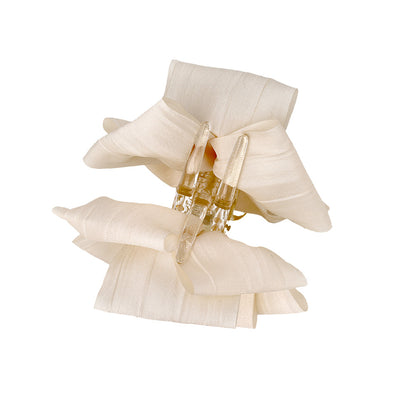 ヘアクリップ リボン ダブル バンスクリップ