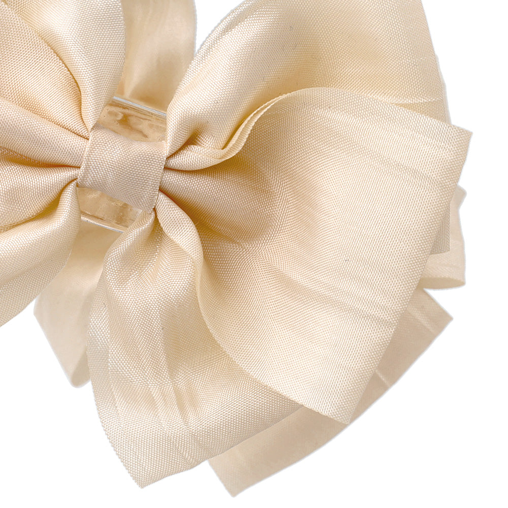 ヘアクリップ リボン ダブル バンスクリップ