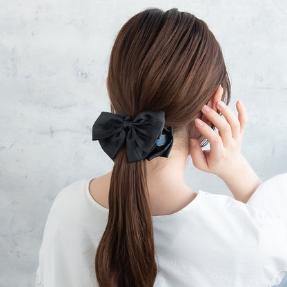 ヘアクリップ リボン ダブル バンスクリップ