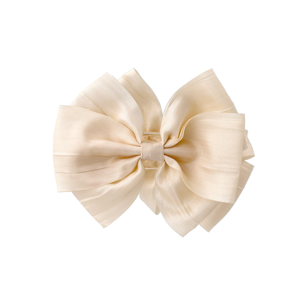 ヘアクリップ リボン ダブル バンスクリップ