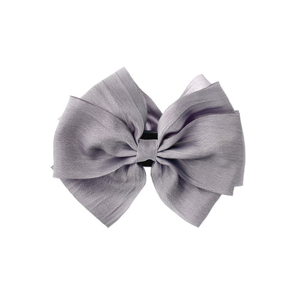 ヘアクリップ リボン ダブル バンスクリップ