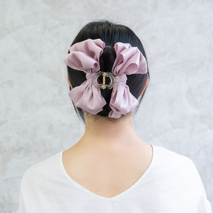 バンスクリップ ビッグ リボン ヘアクリップ