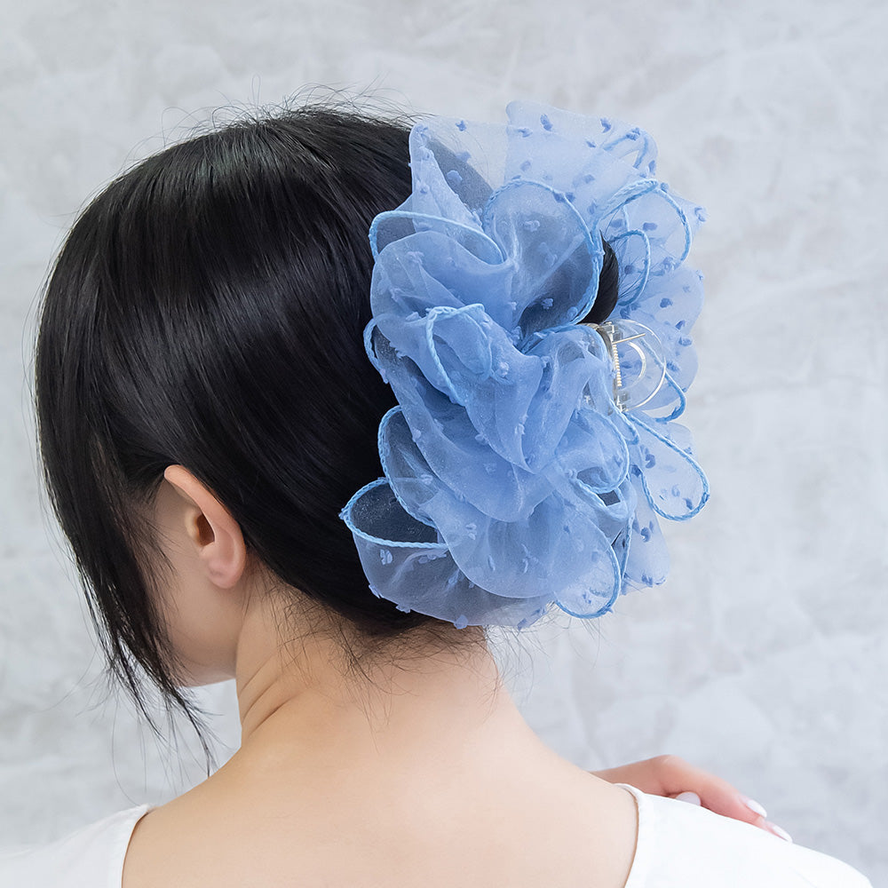 バンスクリップ シアー ドット ビッグ ヘアクリップ