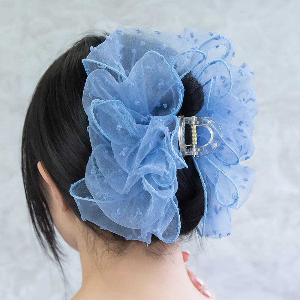 バンスクリップ シアー ドット ビッグ ヘアクリップ