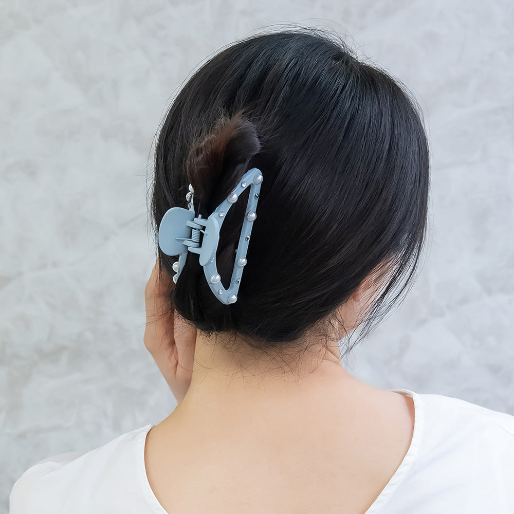 ヘアクリップ パール バンスクリップ