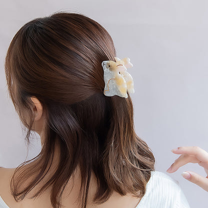 ヘアクリップ アニマル 動物 うさぎ バンスクリップ