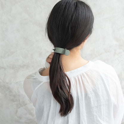 ヘアクリップ ANY マット カラー ストーン レクタングル バンスクリップ