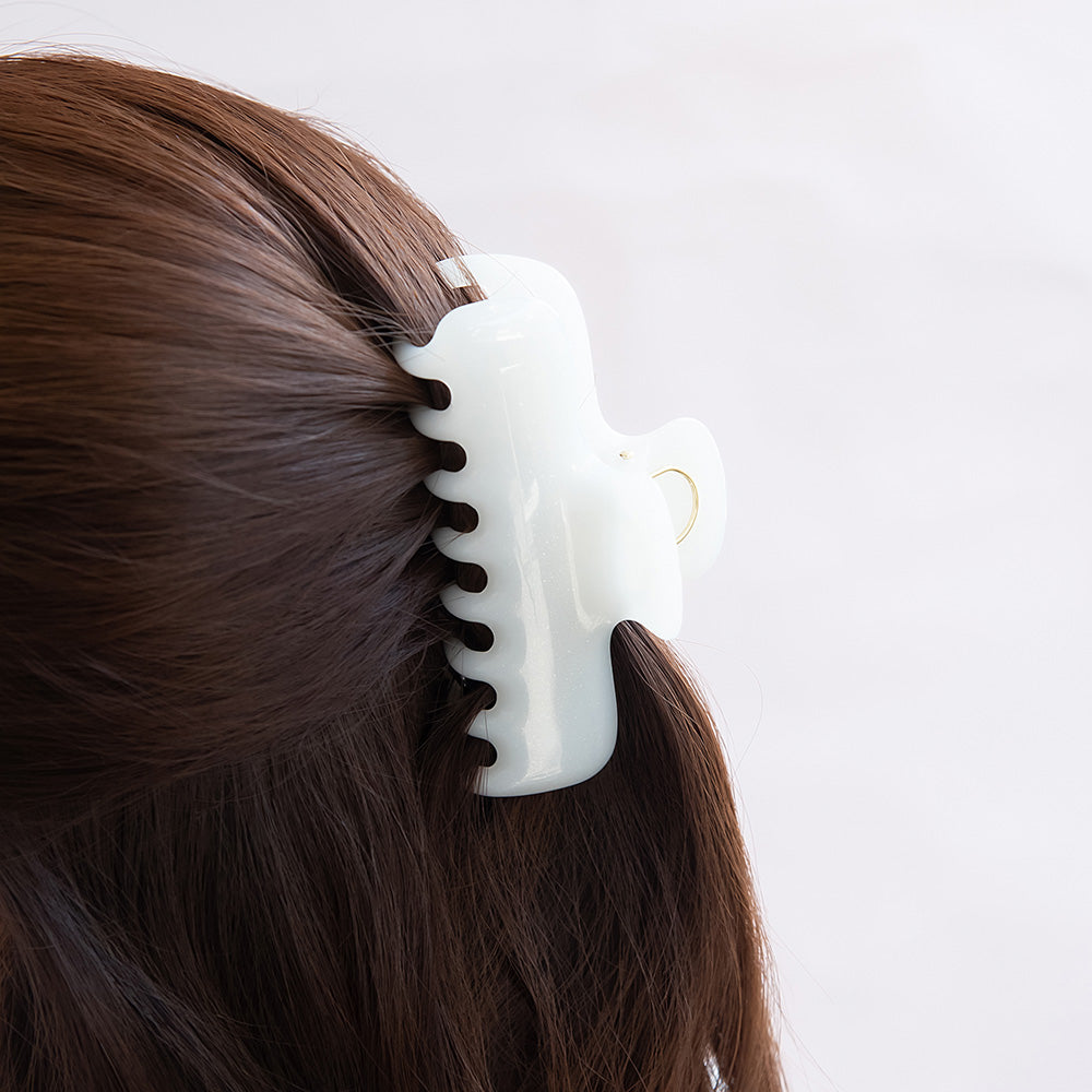 ヘアクリップ ラメ カラー レクタングル バンスクリップ – OSEWAYA
