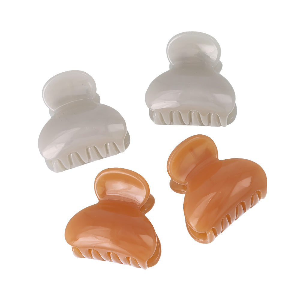 ヘアクリップ mini clip カラー 4個セット ミニ バンスクリップ