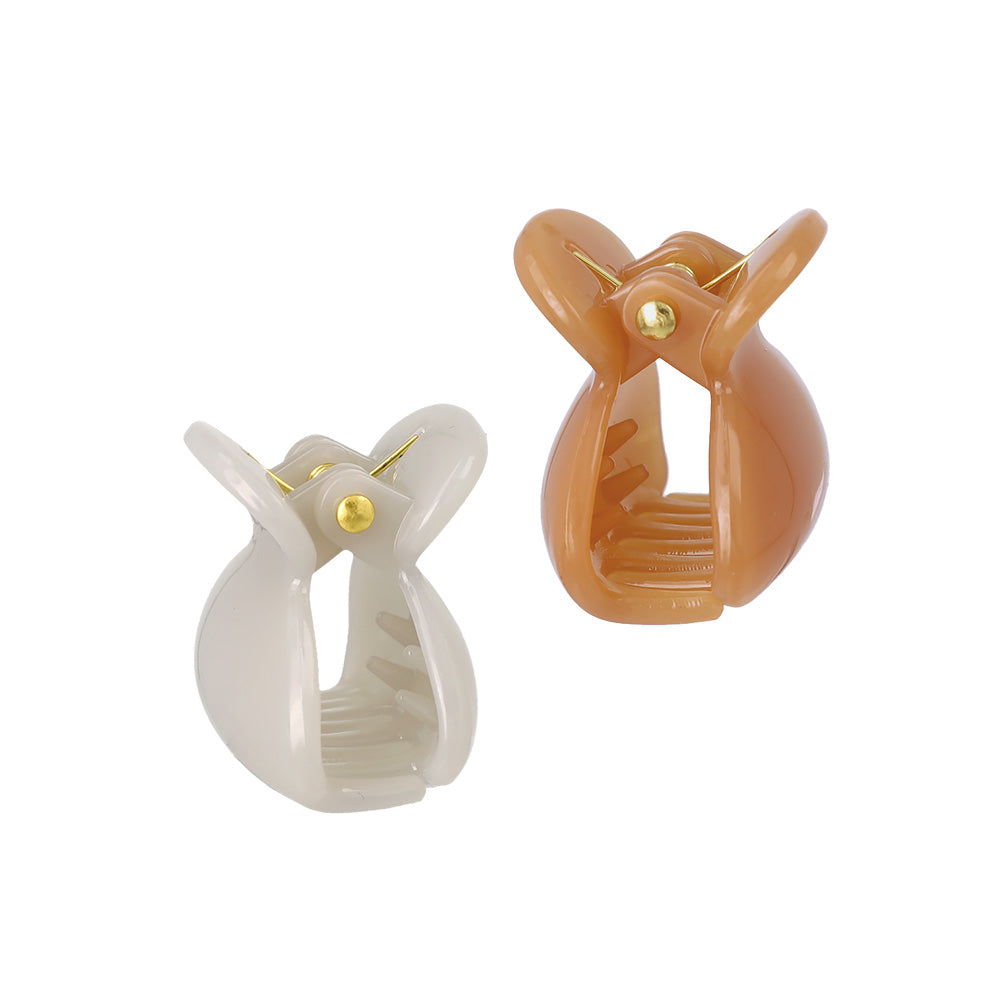 ヘアクリップ mini clip カラー 4個セット ミニ バンスクリップ