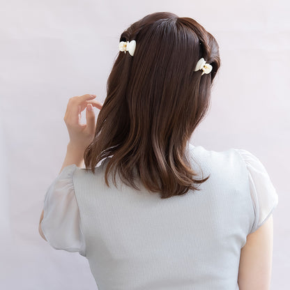 ヘアクリップ mini clip カラー 4個セット ミニ バンスクリップ