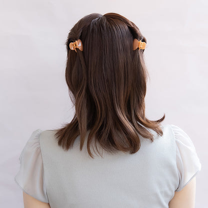 ヘアクリップ mini clip カラー 4個セット ミニ バンスクリップ