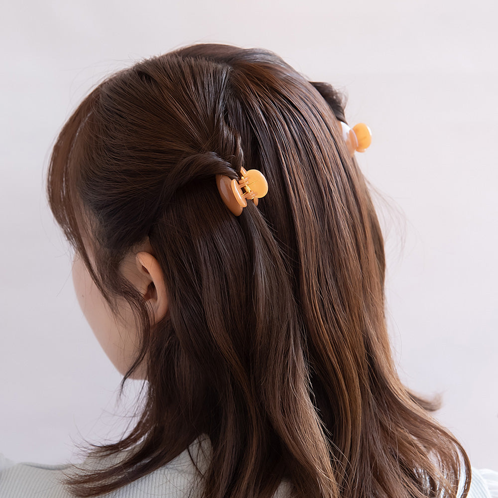 ヘアクリップ mini clip カラー 4個セット ミニ バンスクリップ