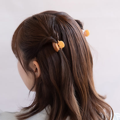 ヘアクリップ mini clip カラー 4個セット ミニ バンスクリップ