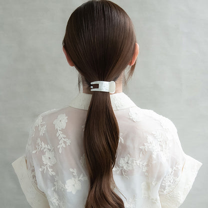 ヘアクリップ ANY マーブル カラー バンスクリップ