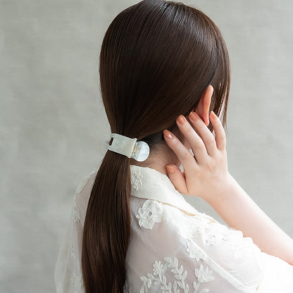 ヘアクリップ ANY マーブル カラー バンスクリップ