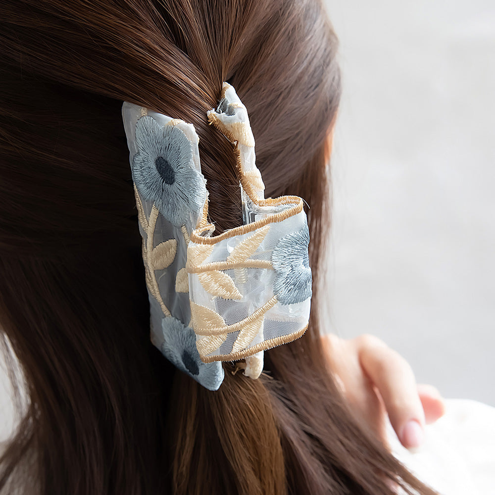ヘアクリップ シアー 花柄 カラー バンスクリップ – OSEWAYAオンライン