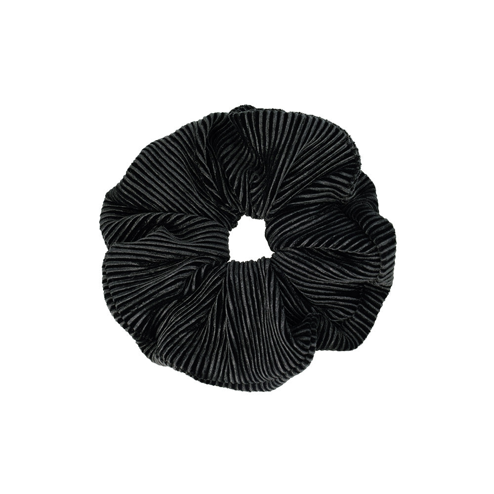 シュシュ ベロア プリーツ カラー