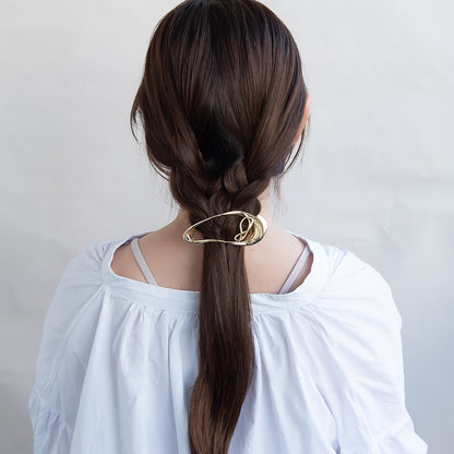 ヘアクリップ ニッケルフリー メタル フレーム ライン