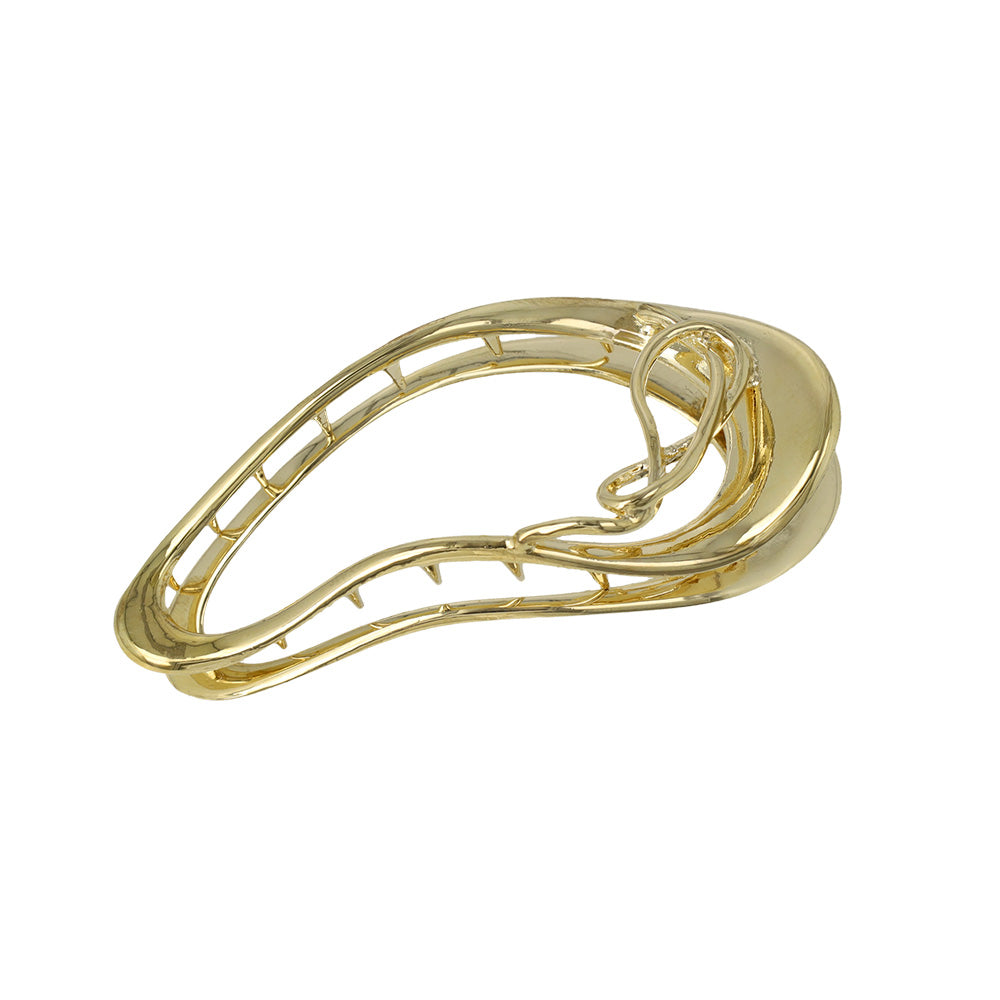 ヘアクリップ ニッケルフリー メタル フレーム ライン