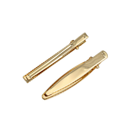 ヘアクリップ Jewel epo ストーン パール マーブルカラー 2個セット サイドクリップ