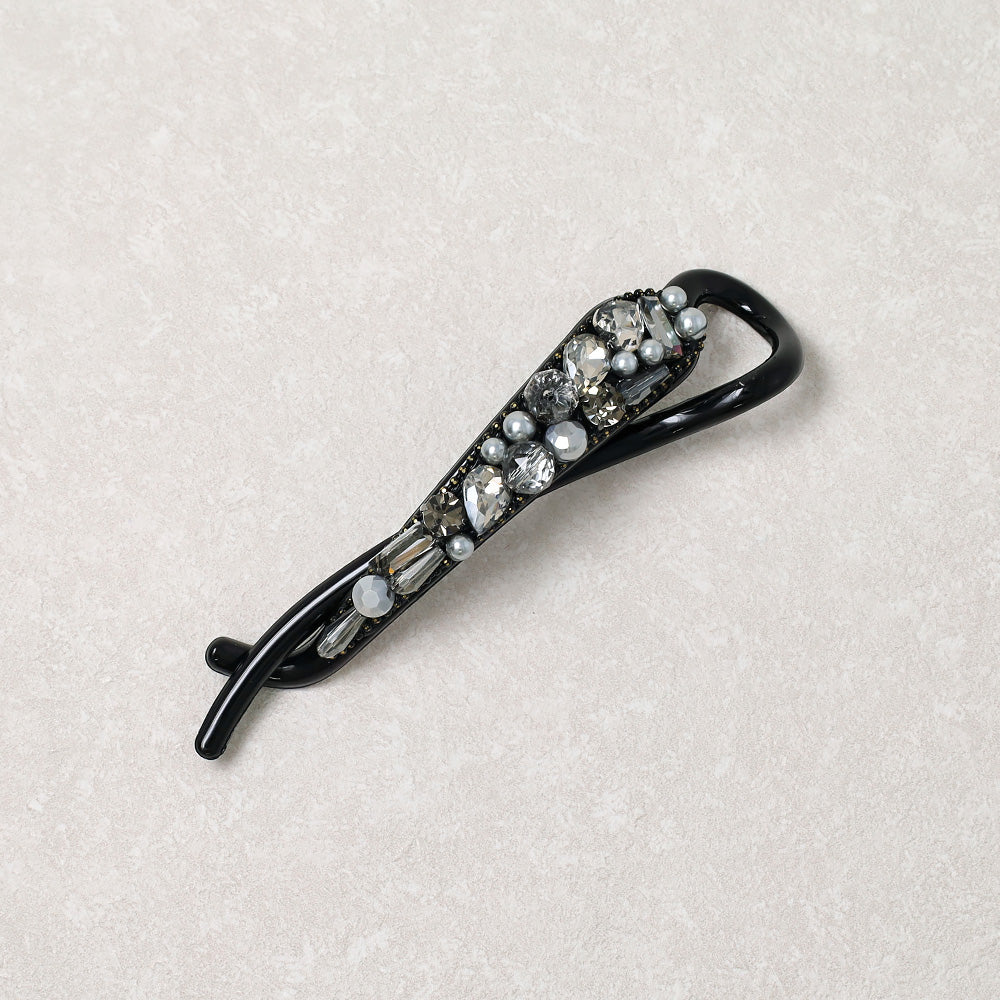ヘアクリップ NOUVE. Jクリップ ランダム パール メニー ストーン