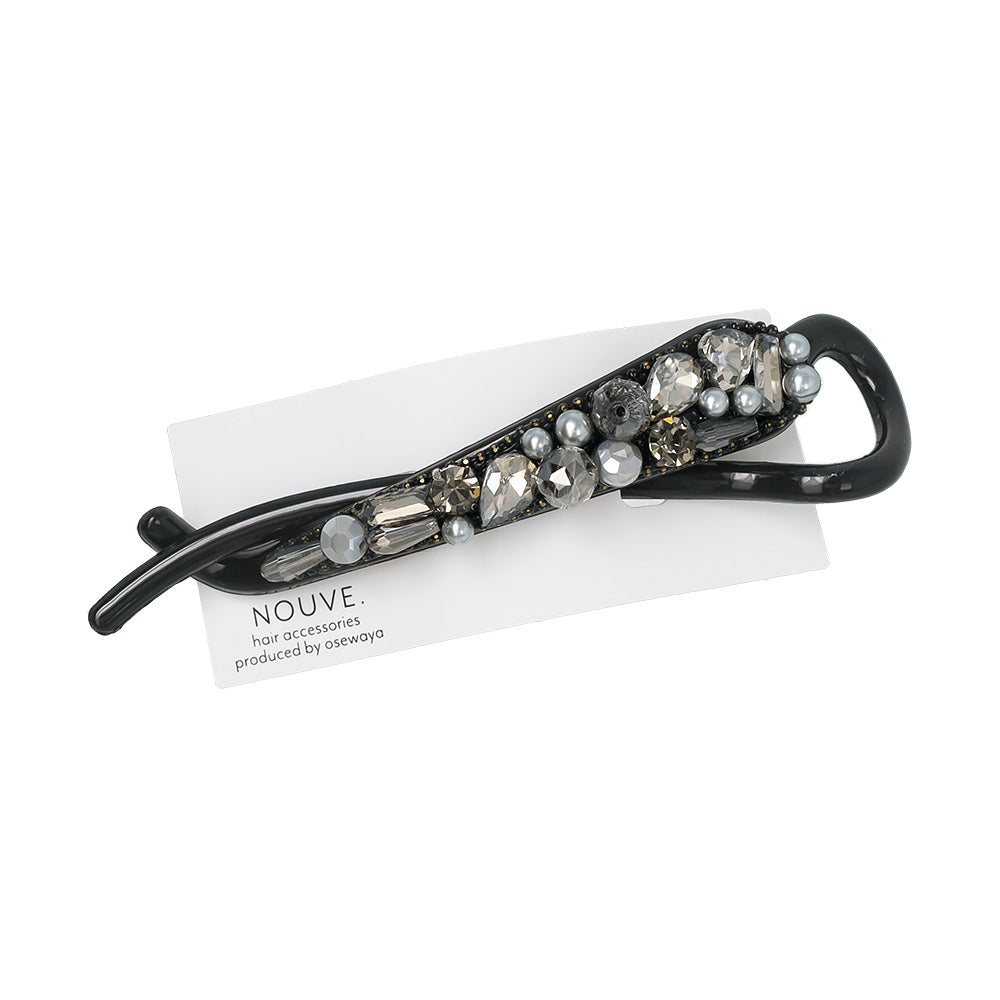ヘアクリップ NOUVE. Jクリップ ランダム パール メニー ストーン