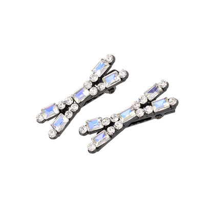 ヘアクリップ NOUVE. ストーン クロス 2個セット