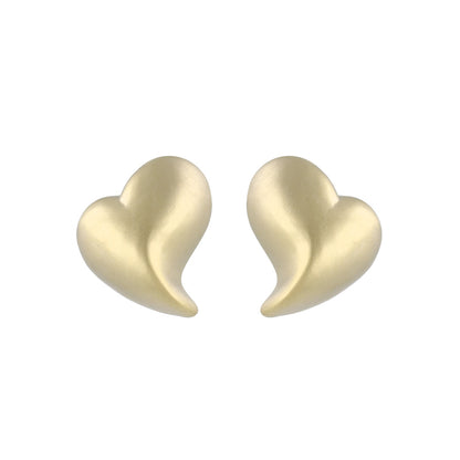 イヤリング ニッケルフリー sable gold メタル プランプ ハート ネジバネ式イヤリング