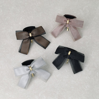 ヘアカフ クラップカフ スリムタイプ ダブル リボン シアー