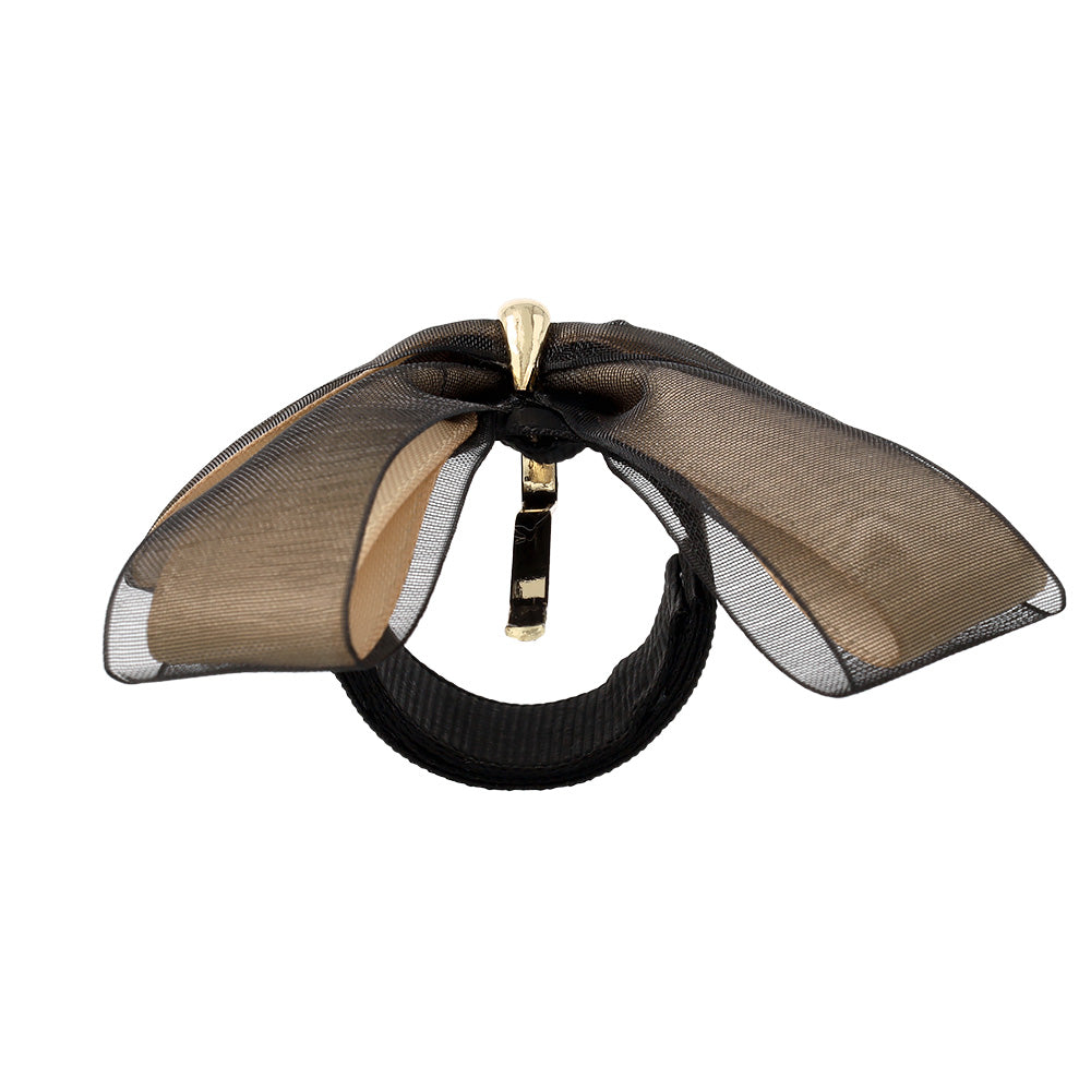 ヘアカフ クラップカフ スリムタイプ ダブル リボン シアー