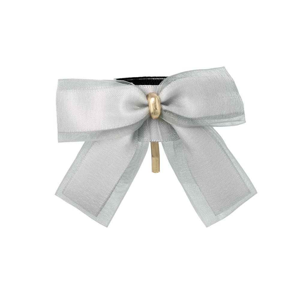 ヘアカフ クラップカフ スリムタイプ ダブル リボン シアー