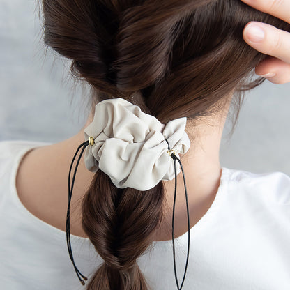 ヘアカフ クラップカフ ニッケルフリー ギャザー リボン ドロストシュシュ風