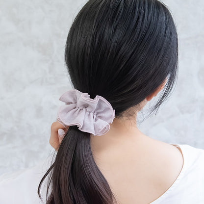 ヘアカフ クラップカフ ニッケルフリー フリル シマー シアー カラー シュシュ風