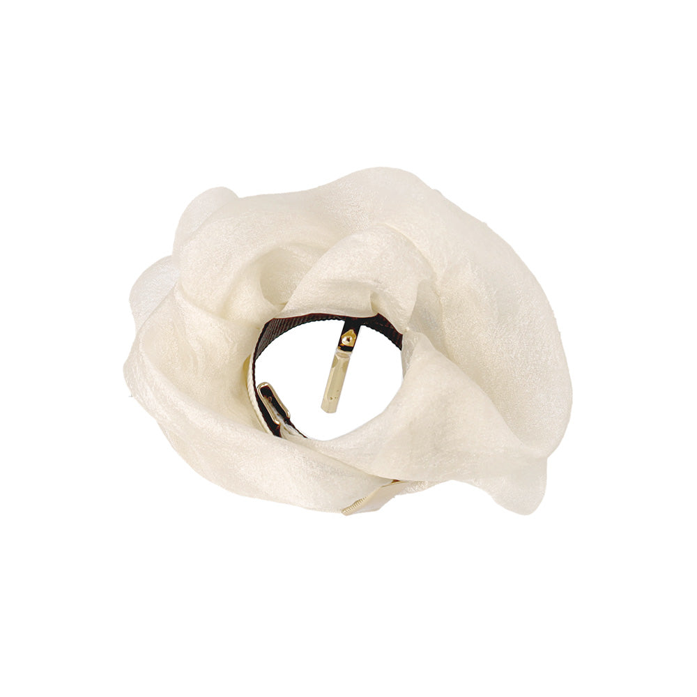 ヘアカフ クラップカフ ニッケルフリー パール ストーン シアー カラー シュシュ風