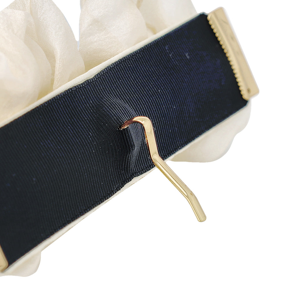 ヘアカフ クラップカフ ニッケルフリー パール ストーン シアー カラー シュシュ風