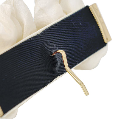 ヘアカフ クラップカフ ニッケルフリー パール ストーン シアー カラー シュシュ風