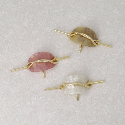 MajeCuff/マジェカフ マジェステみたいなヘアカフ メタル ウェーブライン マーブル オーバル