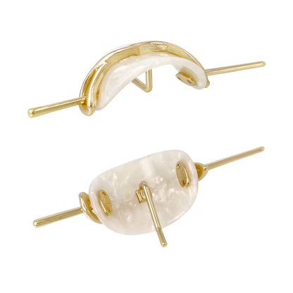 MajeCuff/マジェカフ マジェステみたいなヘアカフ メタル ウェーブライン マーブル オーバル