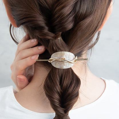 MajeCuff/マジェカフ マジェステみたいなヘアカフ メタル ウェーブライン マーブル オーバル