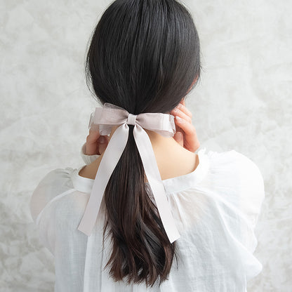 ヘアカフ サテン ロングリボン