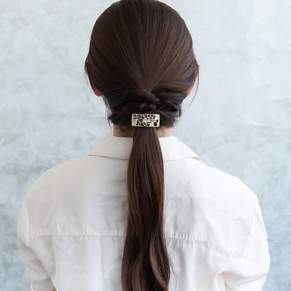 ヘアカフ メタル カラー 透かし レクタングル