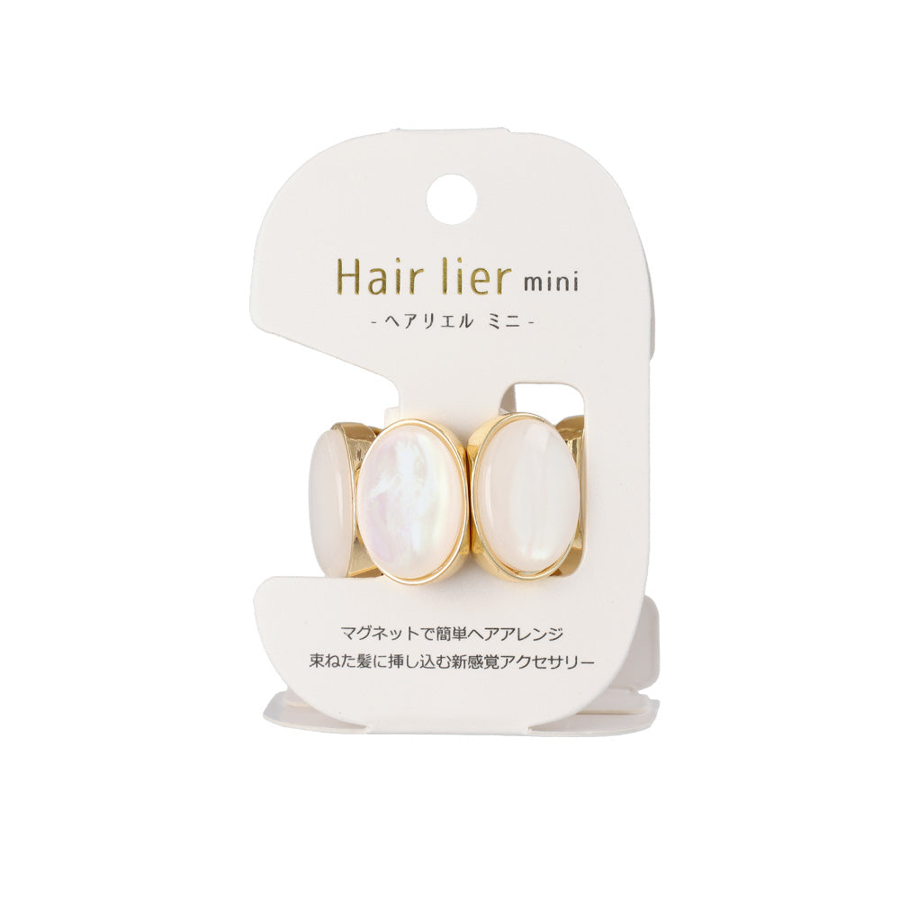 ヘアカフ ニッケルフリー オーバル マーブルカラー ミニヘアリエル