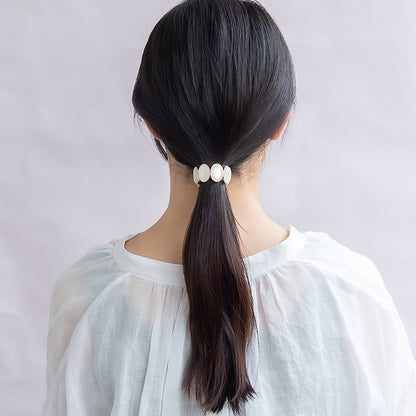 ヘアカフ ニッケルフリー オーバル マーブルカラー ミニヘアリエル