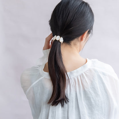 ヘアカフ ニッケルフリー オーバル マーブルカラー ミニヘアリエル