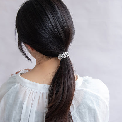 ヘアカフ ニッケルフリー メタル リーフ パール ミニヘアリエル