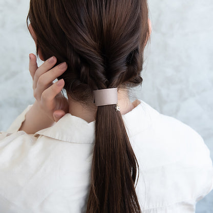 ヘアカフ クラップカフ スリムタイプ ワイヤー フラワー チャーム カラー
