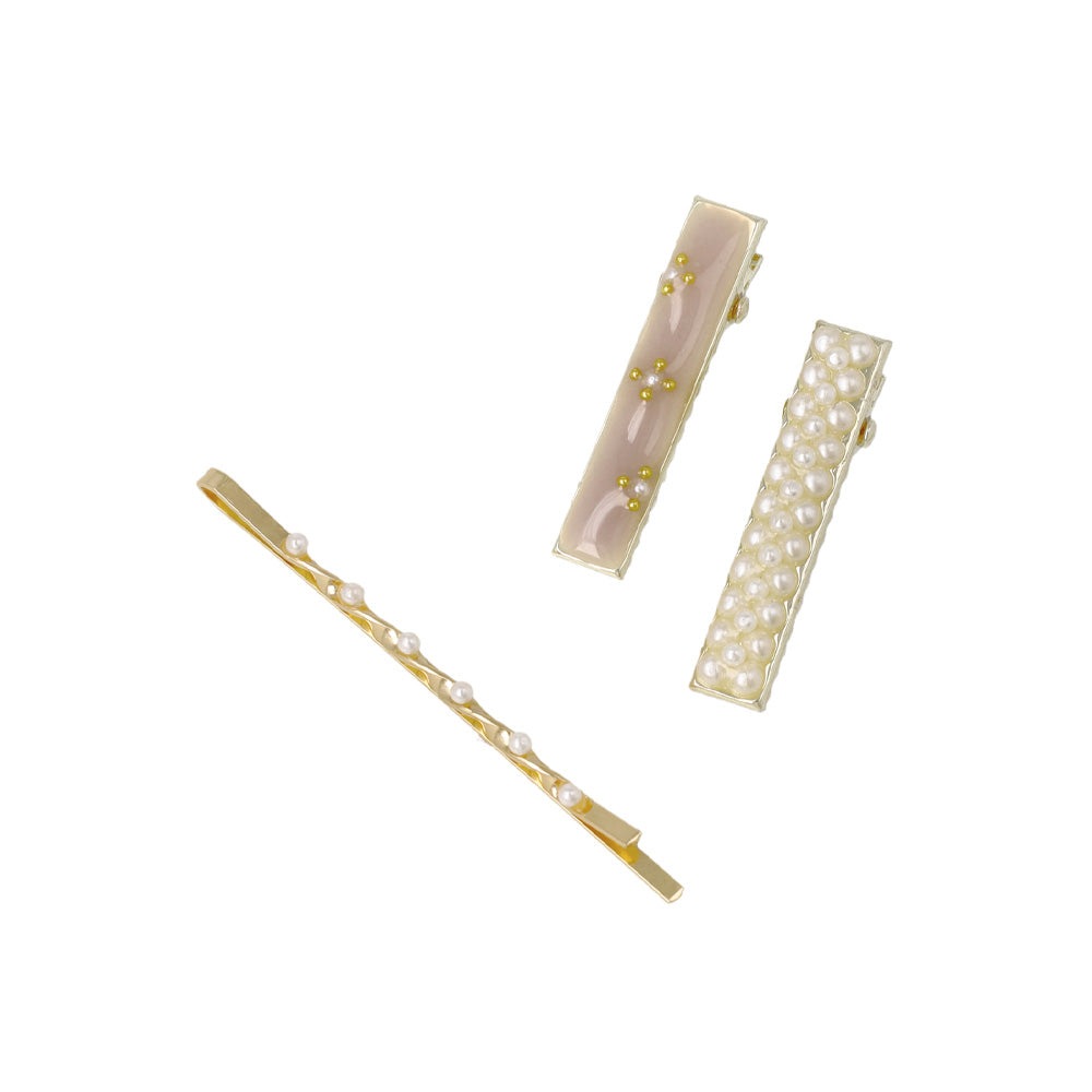 ヘアアレンジセット 5個セット（リボンUピン/ミニクリップ/ピン）