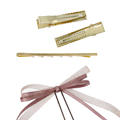 ヘアアレンジセット 5個セット（リボンUピン/ミニクリップ/ピン）
